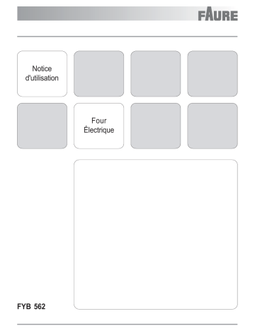FYB562W | FYB562N | FYB562X | Faure FYB562M Manuel utilisateur | Fixfr