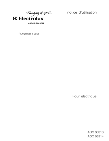 AOC66314X | ARTHUR MARTIN ELECTROLUX AOC66313X Manuel utilisateur | Fixfr