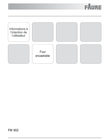 FM602W | FM602X | Faure FM602N Manuel utilisateur | Fixfr