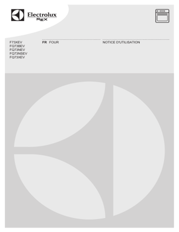 FQ73NEV | F73XEV | FQ73BEV | FQ73XEV | ELECTROLUX-REX FQ73NSEV Manuel utilisateur | Fixfr