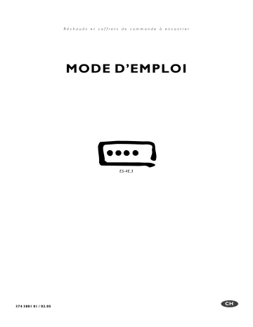 ES-4E.3AL | ES-4E.3SW/SP | ES-4E.3SW | ES-4E.3WS | Electrolux ES-4E.3CN Manuel utilisateur | Fixfr