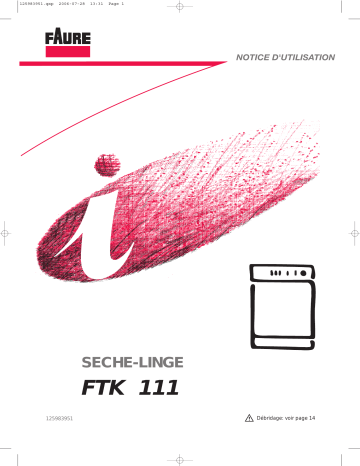 Faure FTK111 Manuel utilisateur | Fixfr