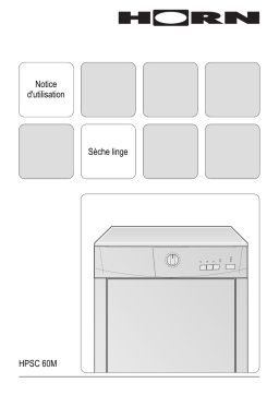Horn HPSC60M Manuel utilisateur