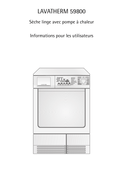 Aeg-Electrolux T59820 Manuel utilisateur