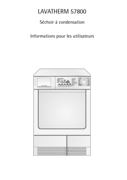 Aeg-Electrolux T57800 Manuel utilisateur