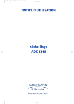 ARTHUR MARTIN ELECTROLUX ADC5345 Manuel utilisateur