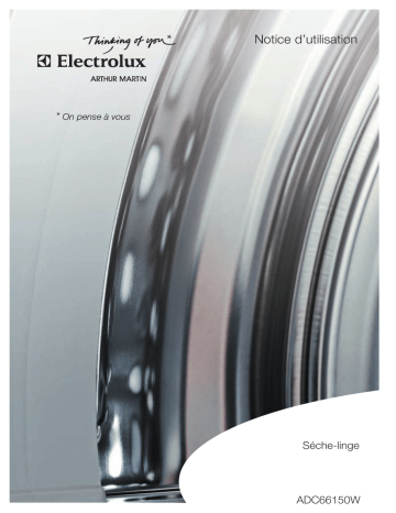 ARTHUR MARTIN ELECTROLUX ADC66150W Manuel utilisateur | Fixfr