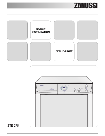 Zanussi  ZTE275 Manuel utilisateur | Fixfr