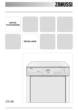 Zanussi ZTE280 Manuel utilisateur