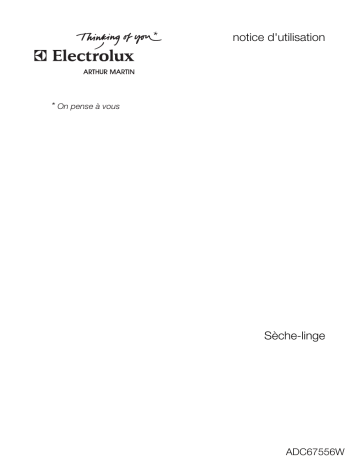 ARTHUR MARTIN ELECTROLUX ADC67556W Manuel utilisateur | Fixfr