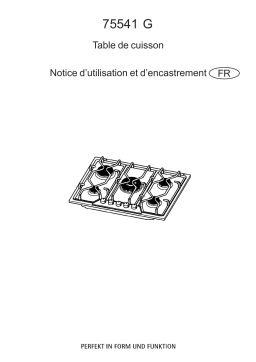 Aeg-Electrolux 75541G-M Manuel utilisateur