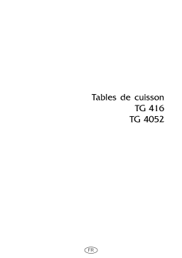 Arthur Martin Tables de cuisson TG 416, TG 4052 | AI Chat & PDF