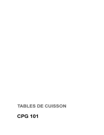 CPG101T | CPG101X | Faure CPG101W Manuel utilisateur | Fixfr