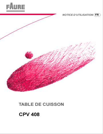 CPV408W | Faure CPV408N Manuel utilisateur | Fixfr