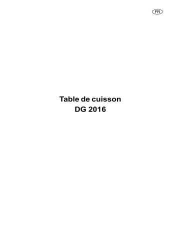 DG2016W | DG2016T | ARTHUR MARTIN ELECTROLUX DG2016X Manuel utilisateur | Fixfr