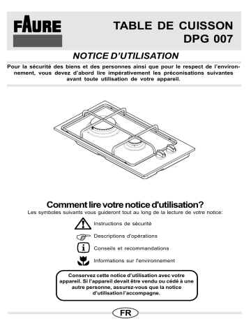 Faure DPG007X Manuel utilisateur | Fixfr