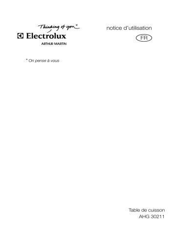 ARTHUR MARTIN ELECTROLUX AHG30211X Manuel utilisateur | Fixfr