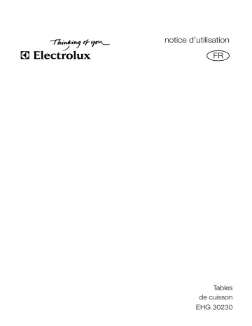 Electrolux EHG30230K Manuel utilisateur | Fixfr