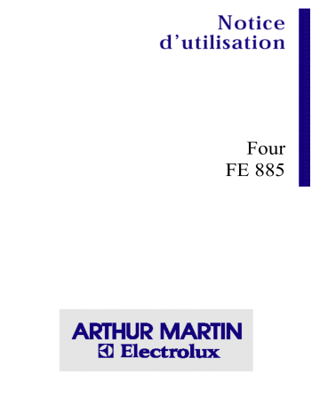 ARTHUR MARTIN ELECTROLUX FE885RR1 Manuel utilisateur | Fixfr