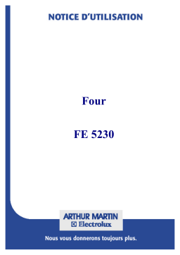 ARTHUR MARTIN ELECTROLUX FE5230W1FAECENT.C Manuel utilisateur