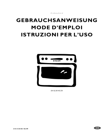 EHGL30-4EZX | Electrolux EHGL30-4E.1Z Manuel utilisateur | Fixfr