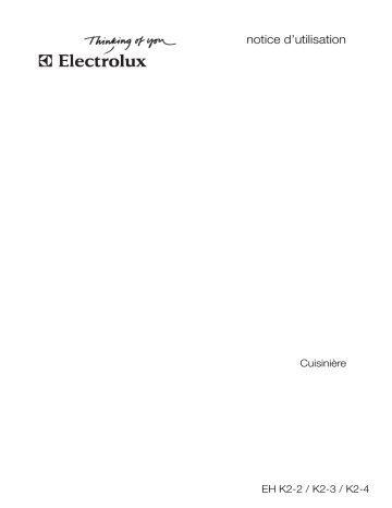 EHK2-4BR | EHK2-3SW | EHK23WE | EHK22WE | EHK2-4WE | Electrolux EHK2-4SW Manuel utilisateur | Fixfr