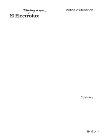 EHGL4-4WE | EHGL4-4CN | Electrolux EHGL44SP Manuel utilisateur | Fixfr