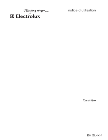 EHGL4X-4BR | EHGL4X-4WE | EHGL4X-4SP | Electrolux EHGL4X-4CN Manuel utilisateur | Fixfr