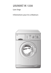 AEG LAVAMAT W 1230: Manuel avec IA Chat &amp; PDF