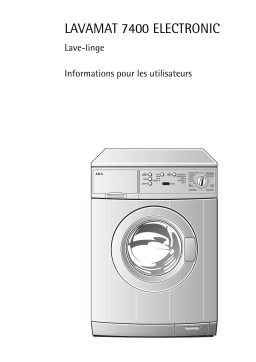 AEG LAV7400 Manuel utilisateur