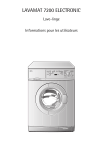 AEG LAV7200 Manuel utilisateur