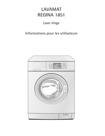 AEG LAVREGINA1851 Manuel utilisateur | Fixfr