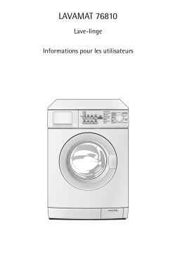 Aeg-Electrolux LAV76810 Manuel utilisateur