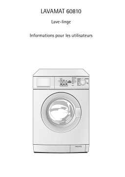 Aeg-Electrolux LAV60810 Manuel utilisateur