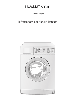 Aeg-Electrolux LAV50810 Manuel utilisateur