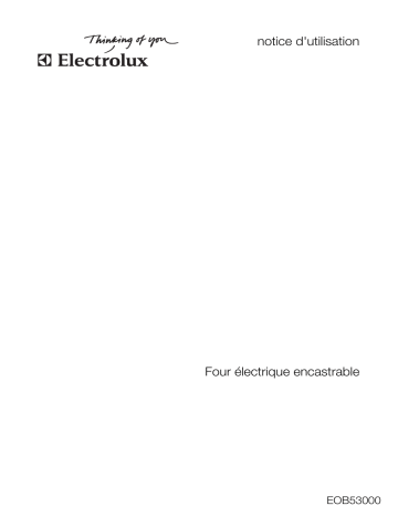 Electrolux EOB53000K Manuel utilisateur | Fixfr