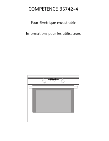 Aeg-Electrolux B5742-4-M CANADA Manuel utilisateur | Fixfr