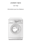 Aeg-Electrolux LAV76810 Manuel utilisateur