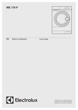 Electrolux WE170P Manuel utilisateur