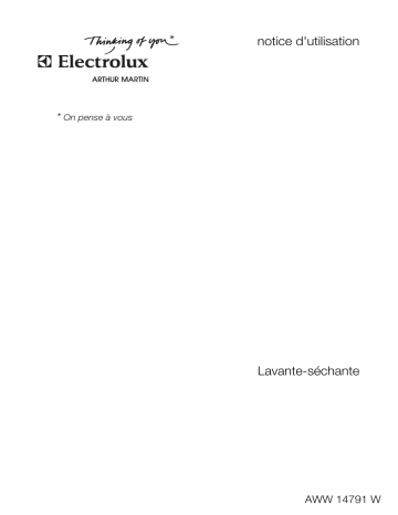 ARTHUR MARTIN ELECTROLUX AWW14791W Manuel utilisateur | Fixfr
