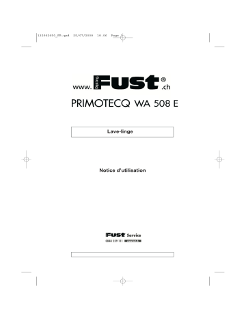 FUST WA508E Manuel utilisateur | Fixfr