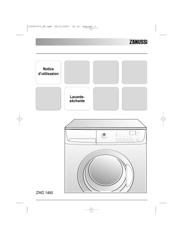 Zanussi ZWD1460 Manuel utilisateur | Fixfr