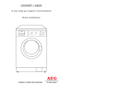 Aeg-Electrolux L50820 Manuel utilisateur