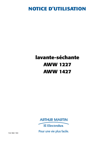AWW1227 | ARTHUR MARTIN ELECTROLUX AWW1427 Manuel utilisateur | Fixfr