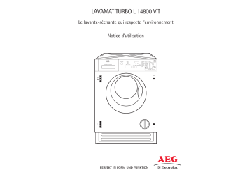 Aeg-Electrolux L14800VIT Manuel utilisateur | Fixfr