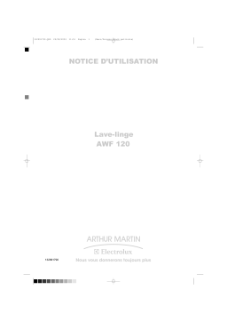 ARTHUR MARTIN ELECTROLUX AWF120 Manuel utilisateur