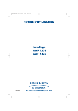 ARTHUR MARTIN ELECTROLUX AWF1435 Manuel utilisateur