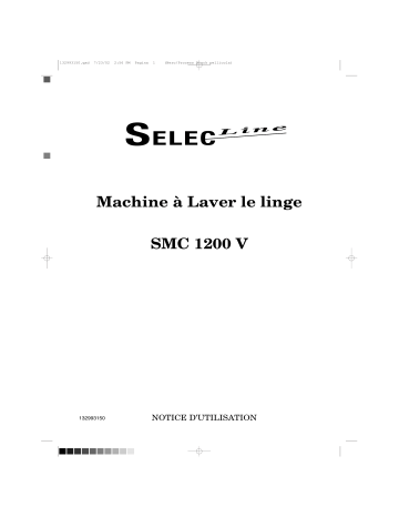 Selecline SMC1200V Manuel utilisateur | Fixfr