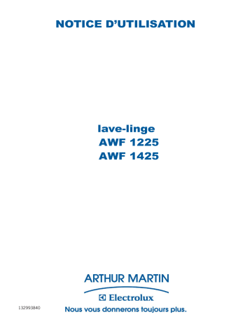 AWF1425 | AWF1425C | ARTHUR MARTIN ELECTROLUX AWF1225C Manuel utilisateur | Fixfr