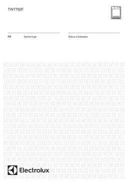 Electrolux TW7792F Manuel utilisateur